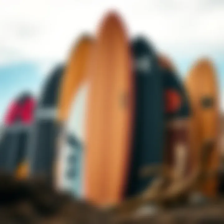 Group of fingerboards displayed together, highlighting brand diversity