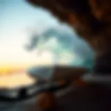 Artistic representation of a fingerboard showcasing its design and materials