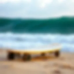 A beautifully crafted longboard showcasing its dance-friendly design.