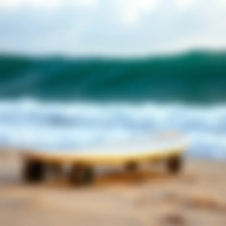 A beautifully crafted longboard showcasing its dance-friendly design.