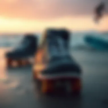 Different styles of skating shoes