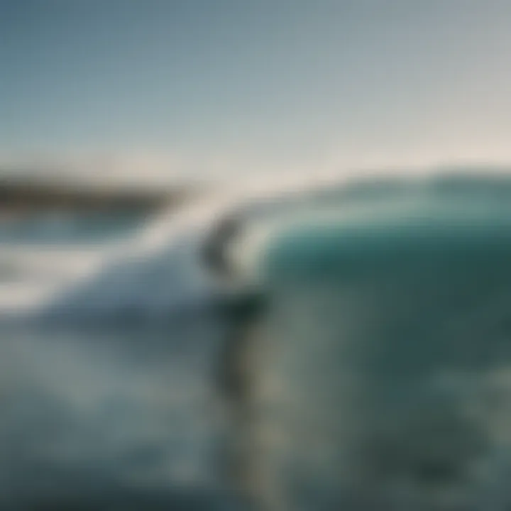 A vibrant beach scene with surfers enjoying the waves on Billabong surfboards