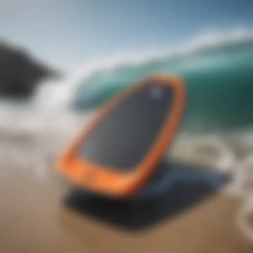 Overview of a 40-inch bodyboard showcasing its sleek design and materials