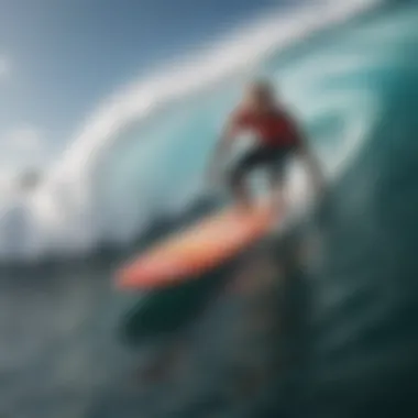 Cutting-Edge Gear for Enhanced Surf Performance Close-up of innovative surfing gear designed for Boostsurfing