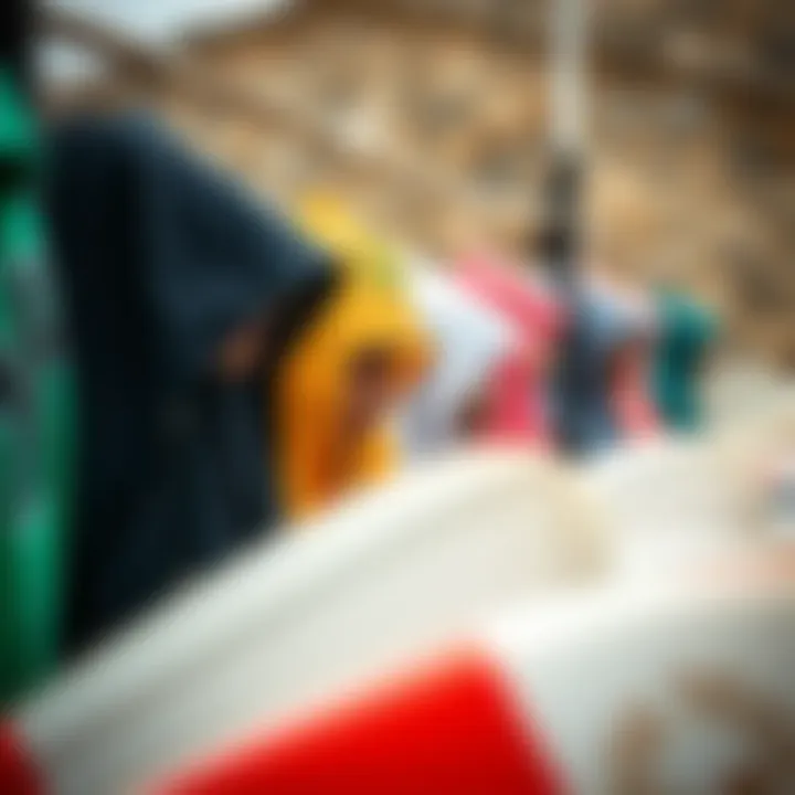 Diverse Styles of Changing Ponchos Diverse styles of changing ponchos on display