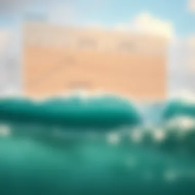 Detailed chart displaying wind patterns and their effect on waves