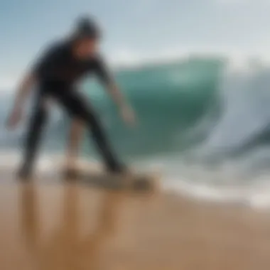 Rider demonstrating skill levels on a longboard