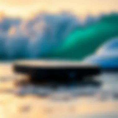 Close-up view of Surfboard SB6141 modem showcasing its sleek design.