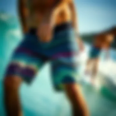 Diverse Styles of Board Shorts Variety of board shorts styles and designs