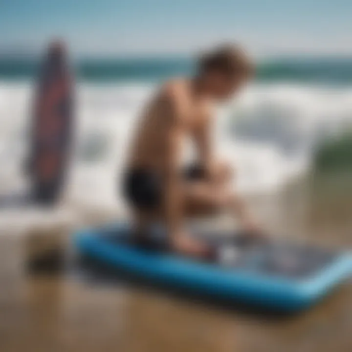 Maintenance tools and tips for hard bottom boogie board care