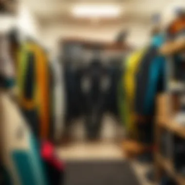 Optimal Storage Solutions for Wetsuits A well-organized storage area for wetsuits and gear