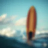 Detailed view of a wakesurf practice board design