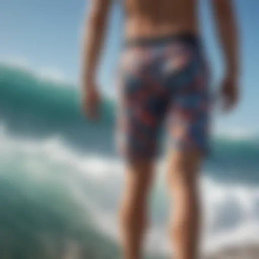 Vibrant patterns showcasing modern board shorts