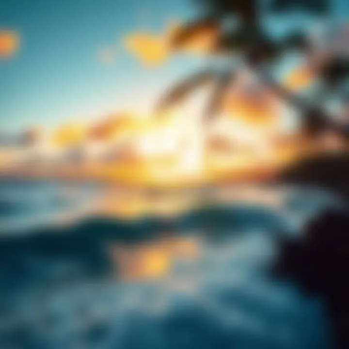 Kauai Coastline at Sunset A stunning view of Kauai's coastline during sunset