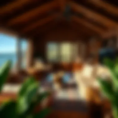 Welcoming Living Space in Kauai A cozy living area in a Kauai home welcoming travelers