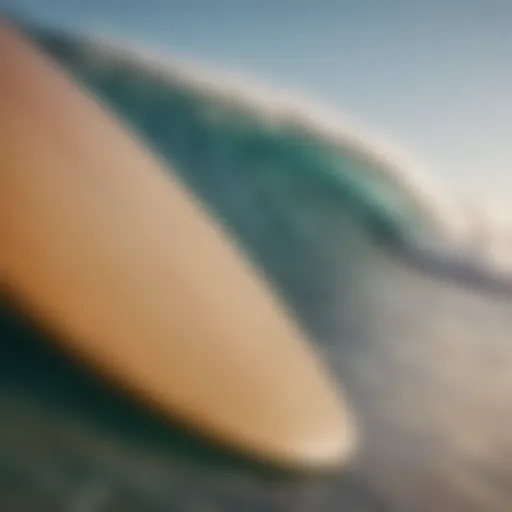 A beautifully shaped surfboard ready for finishing touches