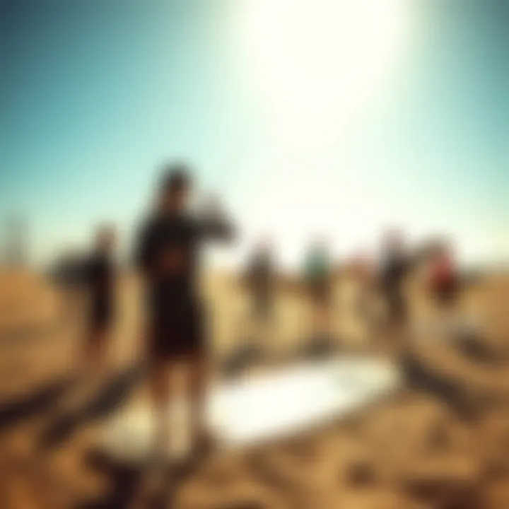 Community Vibes at Crissy Field Local kitesurfing enthusiasts gathering at Crissy Field for a day of fun