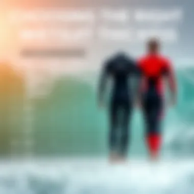 Wetsuit thickness chart illustrating options