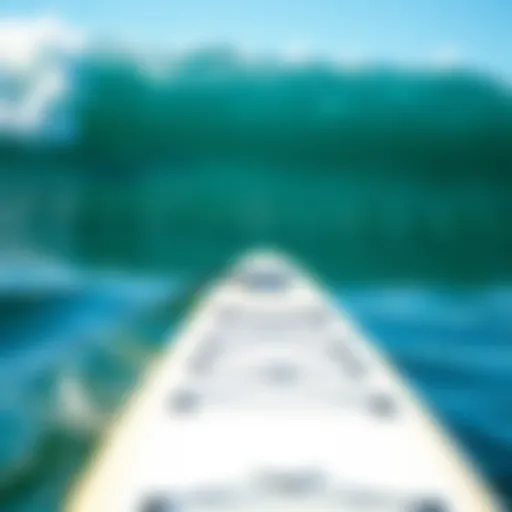 Measuring paddleboard dimensions