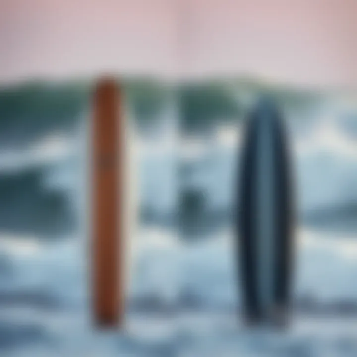 Innovation Contrast: Traditional vs Duotone Foil Surfboard Comparison of traditional surfboard and duotone foil surfboard