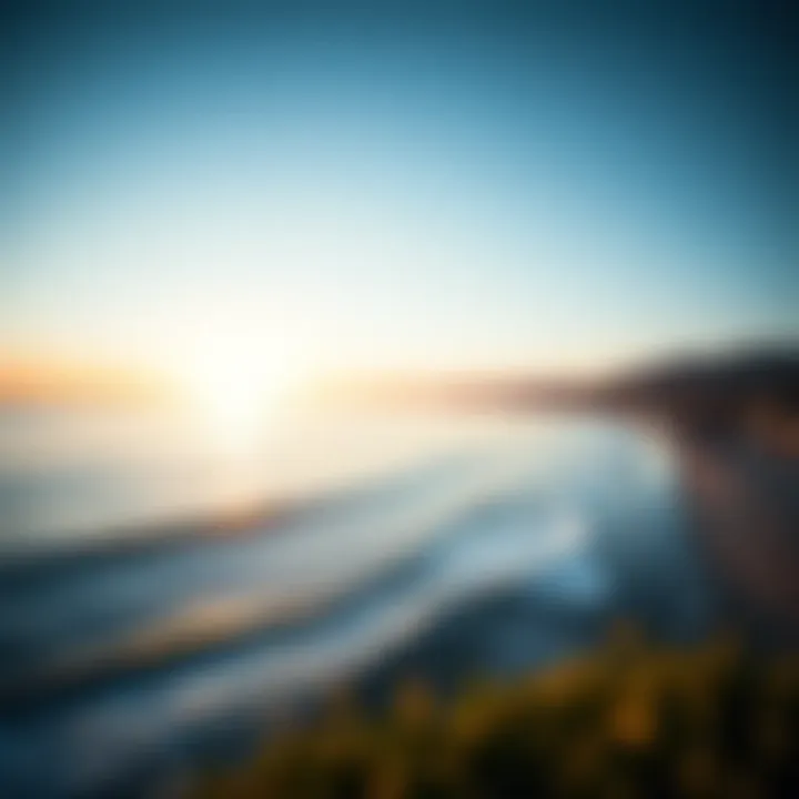 Panoramic view of Alaïa Bay during sunset, highlighting the serene environment