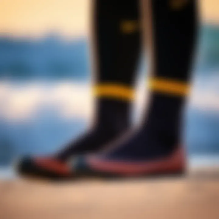 Top Grip Surf Booties A pair of high-quality surf booties designed for optimal grip