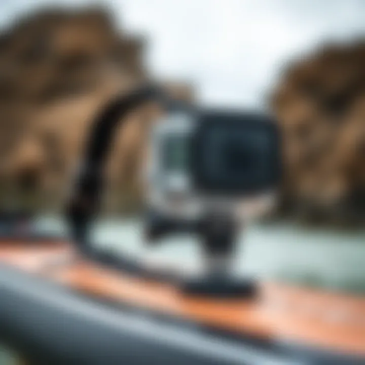 Sturdy GoPro Backpack Mount Close-up of a GoPro backpack mount showcasing its sturdy build