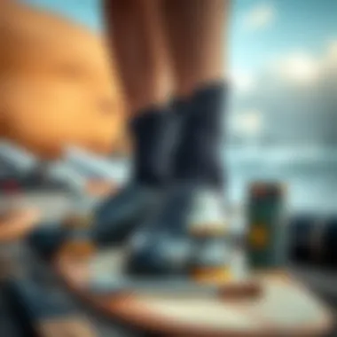 Care products and tools for maintaining Buell surf booties