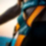 Robust Construction of Dakine Harness A detailed view of a Dakine harness showcasing its robust construction and materials.