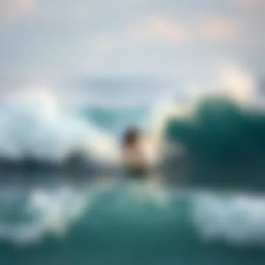 Riding the Waves with Powered Hydrofoils Dynamic surfboarding scene showcasing powered hydrofoils