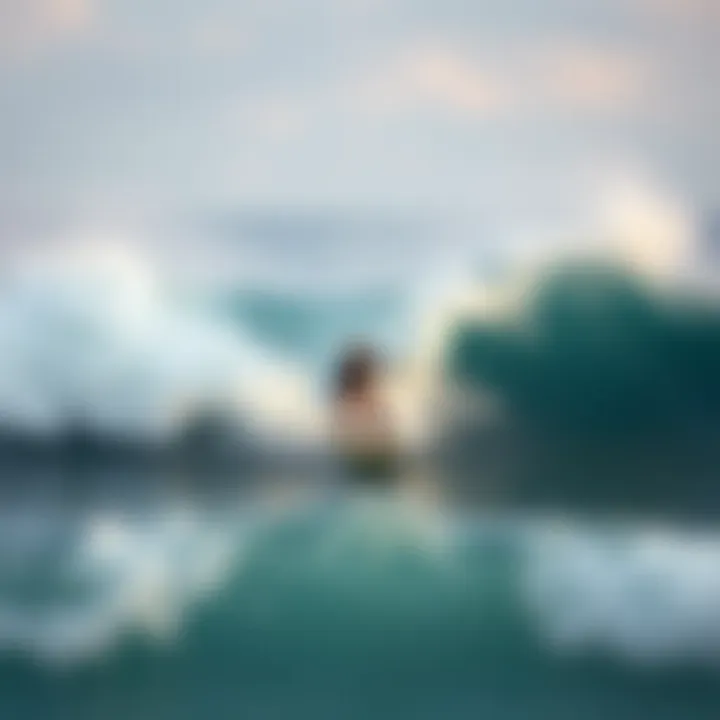 Riding the Waves with Powered Hydrofoils Dynamic surfboarding scene showcasing powered hydrofoils