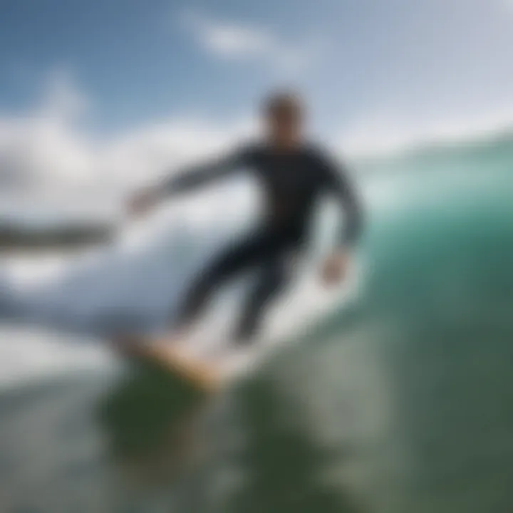 A skilled rider demonstrating bodyboard maneuvering in the surf