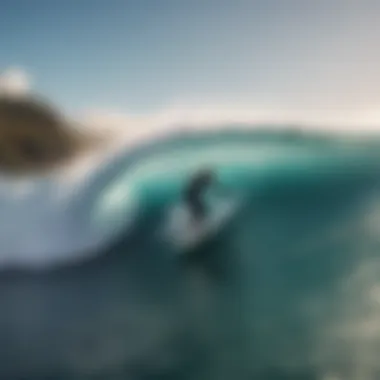 Surfer expertly riding a powerful wave at Honolua, highlighting skill and technique