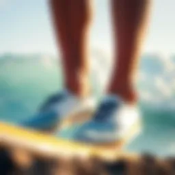 Sleek design of Island surf shoes