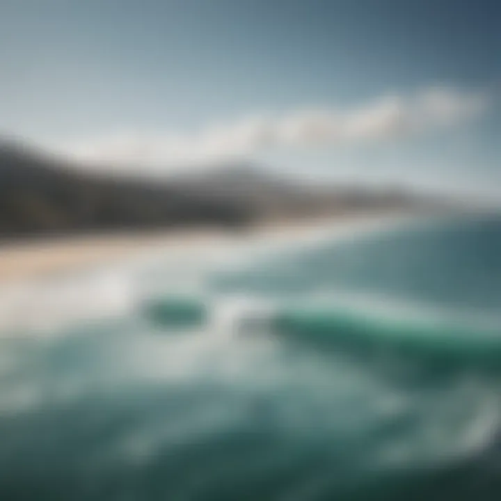 A panoramic view of Tarifa's coastline ideal for kite surfing