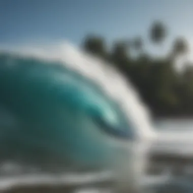 Majestic waves crashing on a pristine Mentawai beach