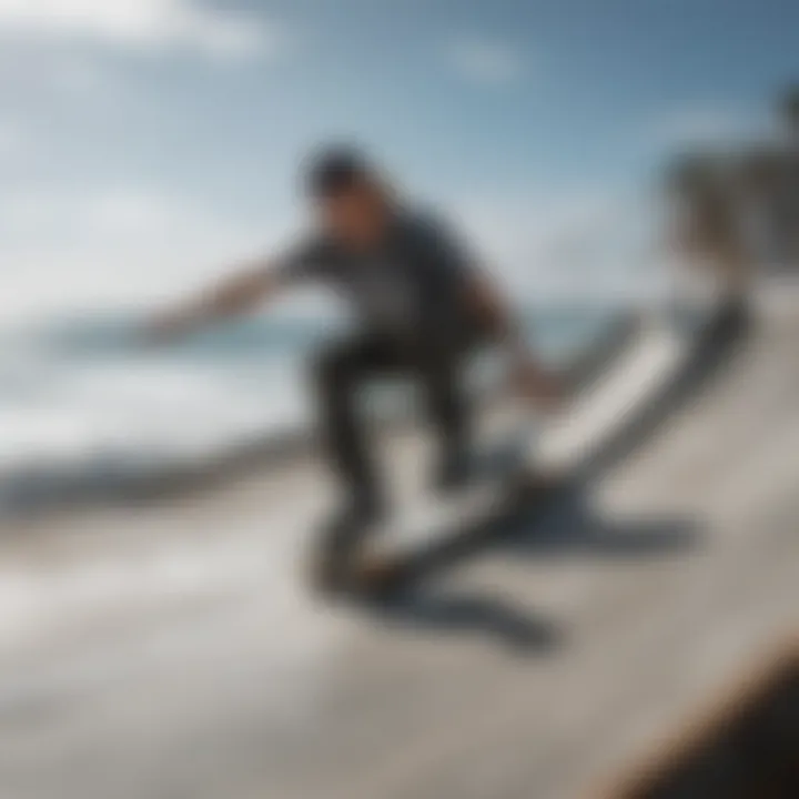 A maintenance session on a metal skate ramp, illustrating essential care practices