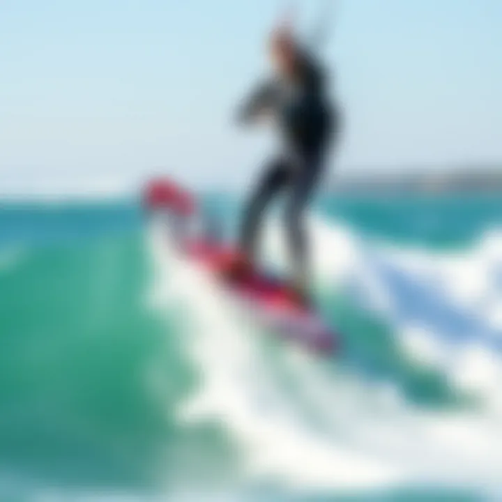 Performance of the North Kite Board North Kite Board in action on the water