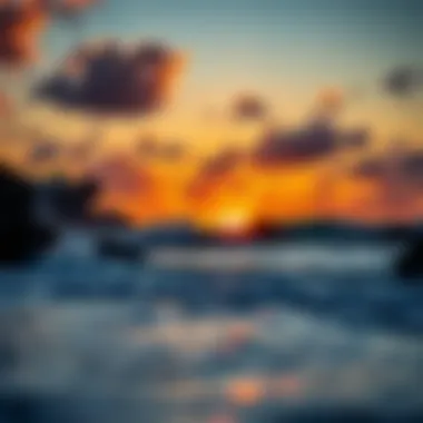 Breathtaking sunset over the beaches of Puerto Escondido