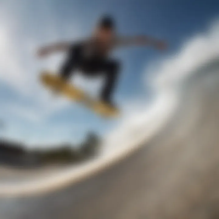 Skateboarder performing tricks on a quarter pipe