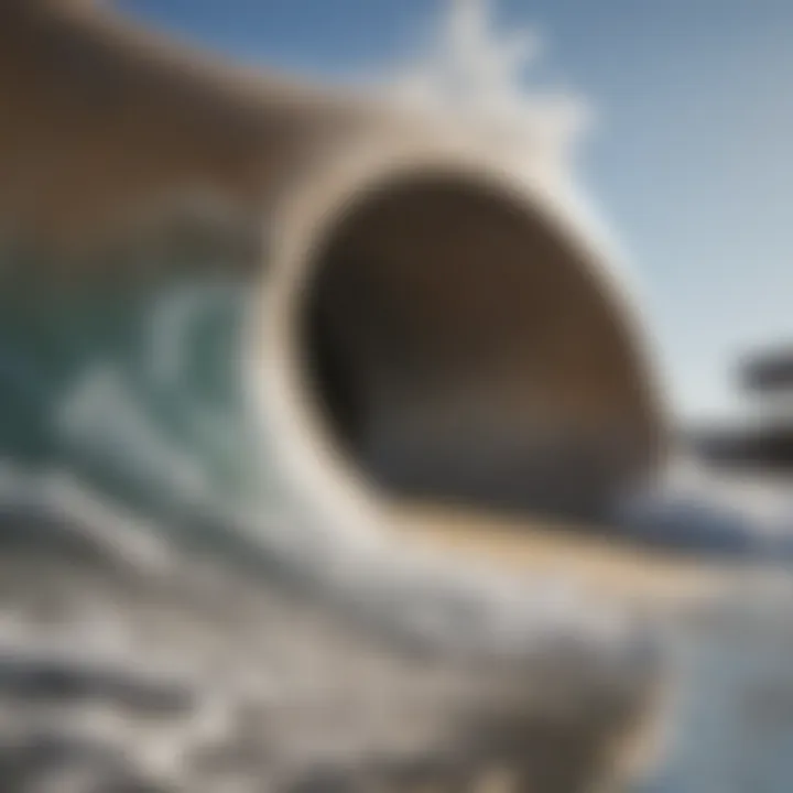 Detailed view of a 4ft quarter pipe showcasing its structure and materials