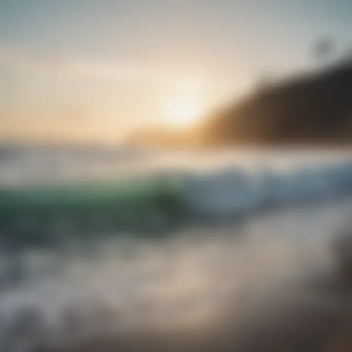 Surfers gathering at a popular surf spot for a community event