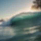 Waves crashing at Venice Beach