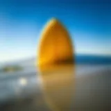 Close-up of Surftech Tuflite surfboard material showcasing its innovative construction