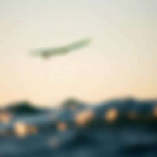 Dynamic flight of an airfoil kite above water