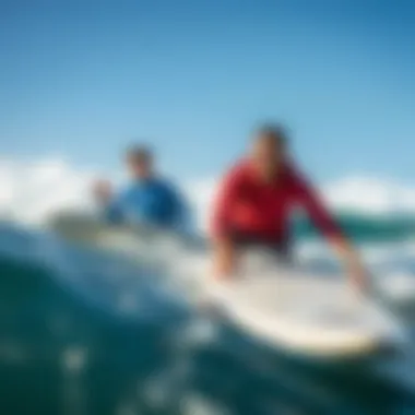 Academics and Surf: A Unique Blend Students engaged in surf training