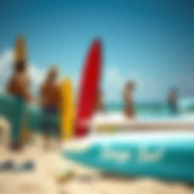 Beach Life: The Heart of Surf Culture Vibrant beach setting with surfboards