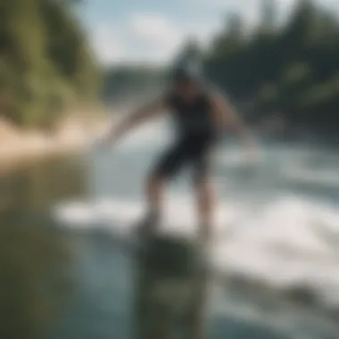 Comparison of cable park board and traditional wakeboard