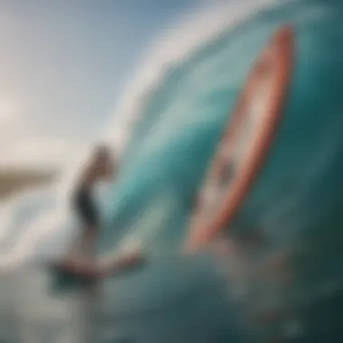 Essential Surfing Gear for Indoor Waves Close-up of surfboard and equipment used in indoor surfing