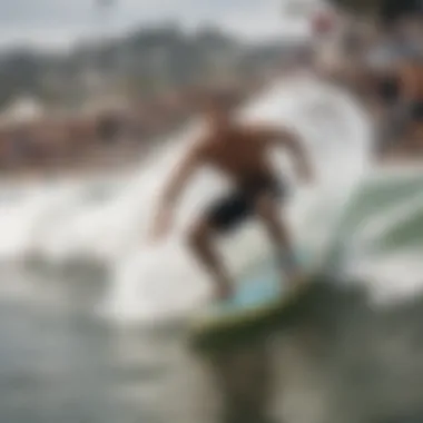 A lively community event celebrating skimboarding culture